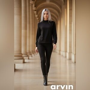 SHEIN Elegant Black Top